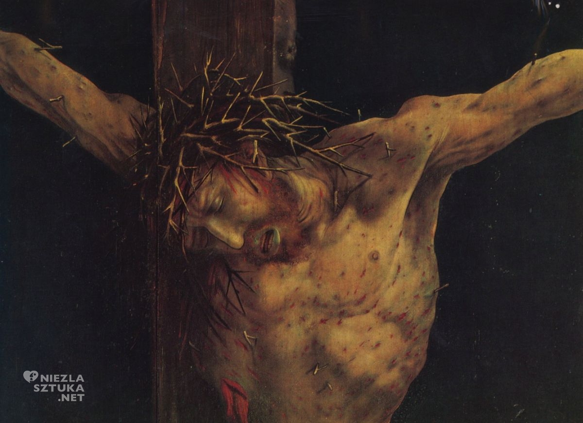 Matthias Grünewald, Ołtarz z Isenheim, Ukrzyżowanie, Niezła sztuka