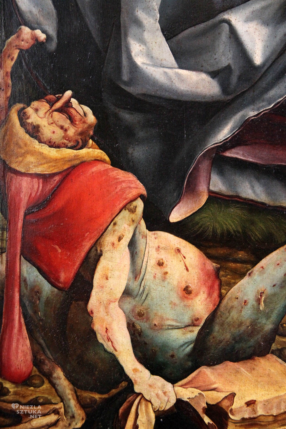 Matthias Grünewald, Ołtarz z Isenheim, Ukrzyżowanie, Niezła sztuka