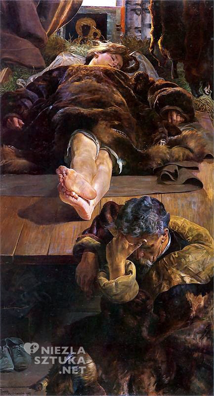 Jacek Malczewski, Śmierć Ellenai, malarstwo polskie, sztuka polska, Niezła Sztuka