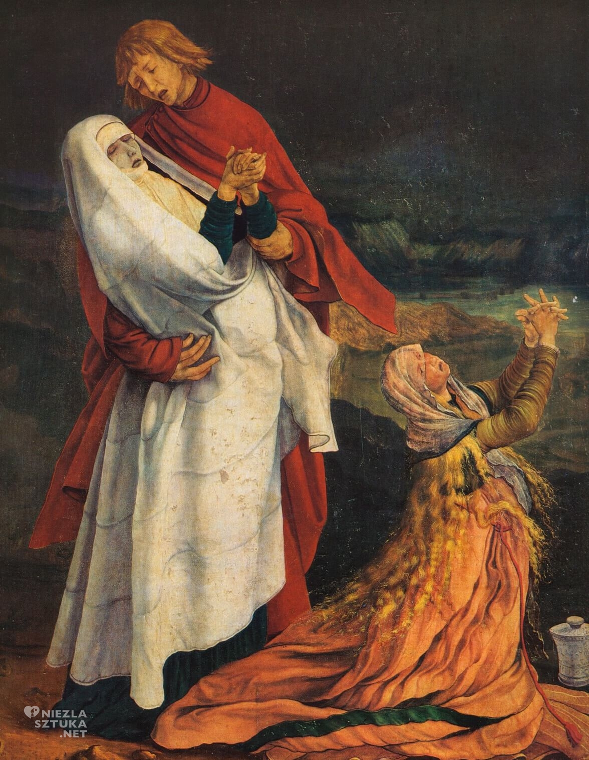 Matthias Grünewald, Ołtarz z Isenheim, Ukrzyżowanie, Niezła sztuka
