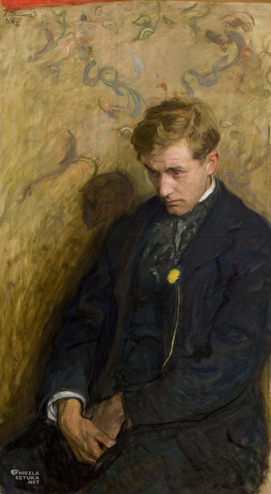 Wojciech Weiss, Melancholik, Portret Antoniego Procajłowicza, Totenmesse, sztuka polska, malarstwo polskie, Niezła sztuka