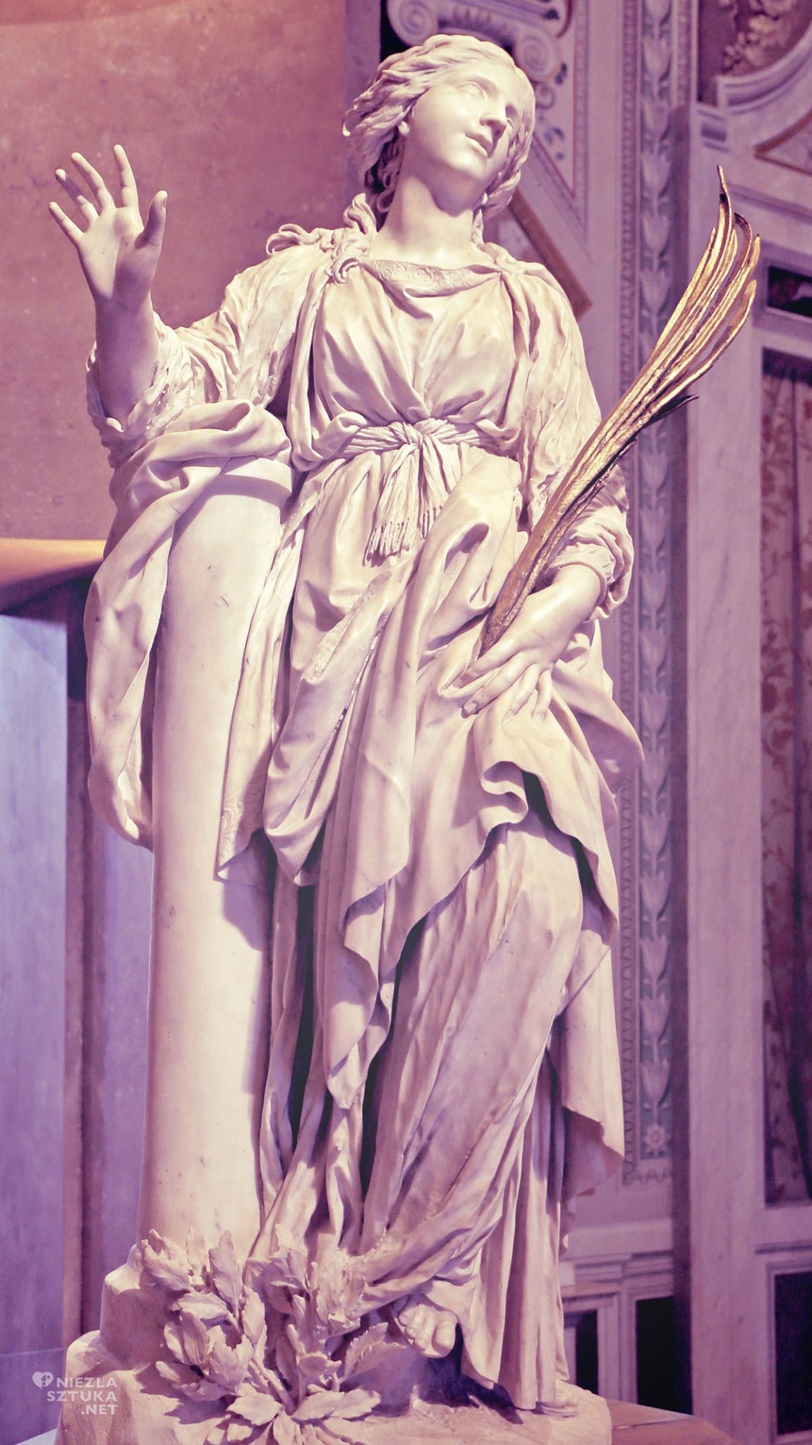 Gian Lorenzo Bernini, święta Bibiana, Kościół Santa Bibiana, sztuka włoska, rzeźba, Rzym, przewodnik po Rzymie, sztuka w Rzymie, Niezła sztuka