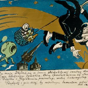 Kazimierz Sichulski, Zaproszenie, Zielony Balonik, sztuka polska, Niezła sztuka