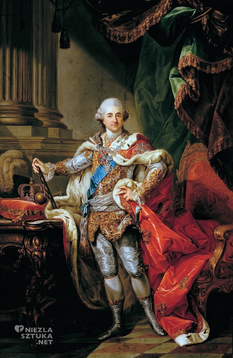 Marcello Bacciarelli, Portret koronacyjny Stanisława Augusta Poniatowskiego, Stanisław August Poniatowski, Niezła sztuka