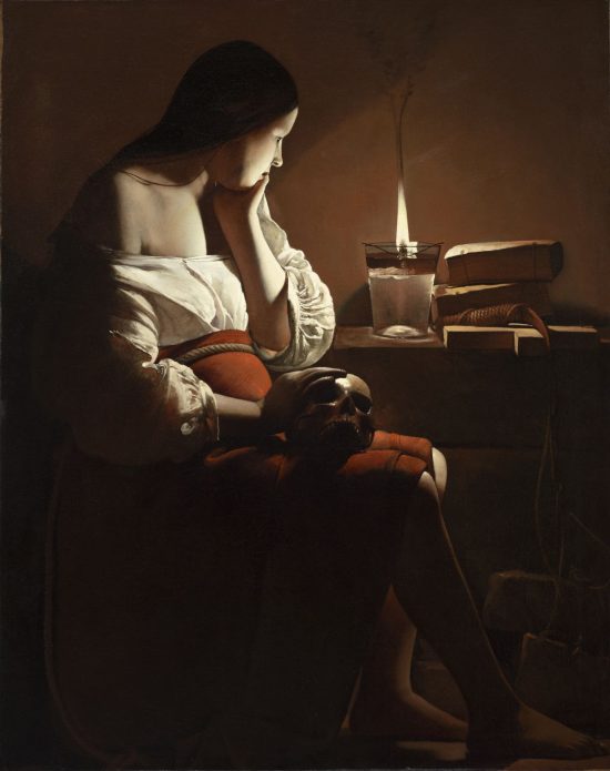 Georges de La Tour, Pokutująca Magdalena, Święta Maria Magdalena, malarstwo francuskie, barok, Niezła sztuka