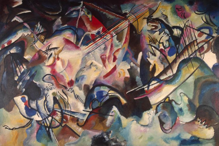 Wassily Kandinsky, Kompozycja VI, sztuka rosyjska, malarz rosyjski, abstrakcjonizm, ekspresjonizm, Niezła sztuka