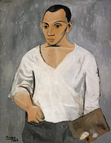 Pablo Picasso, Autoportret z paletą, Niezła sztuka