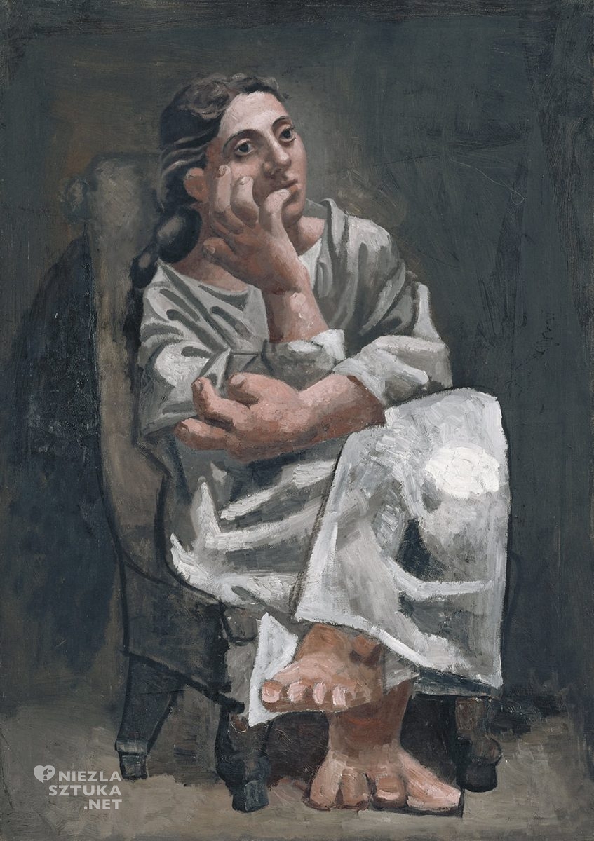 Pablo Picasso, Siedząca kobieta, Niezła sztuka