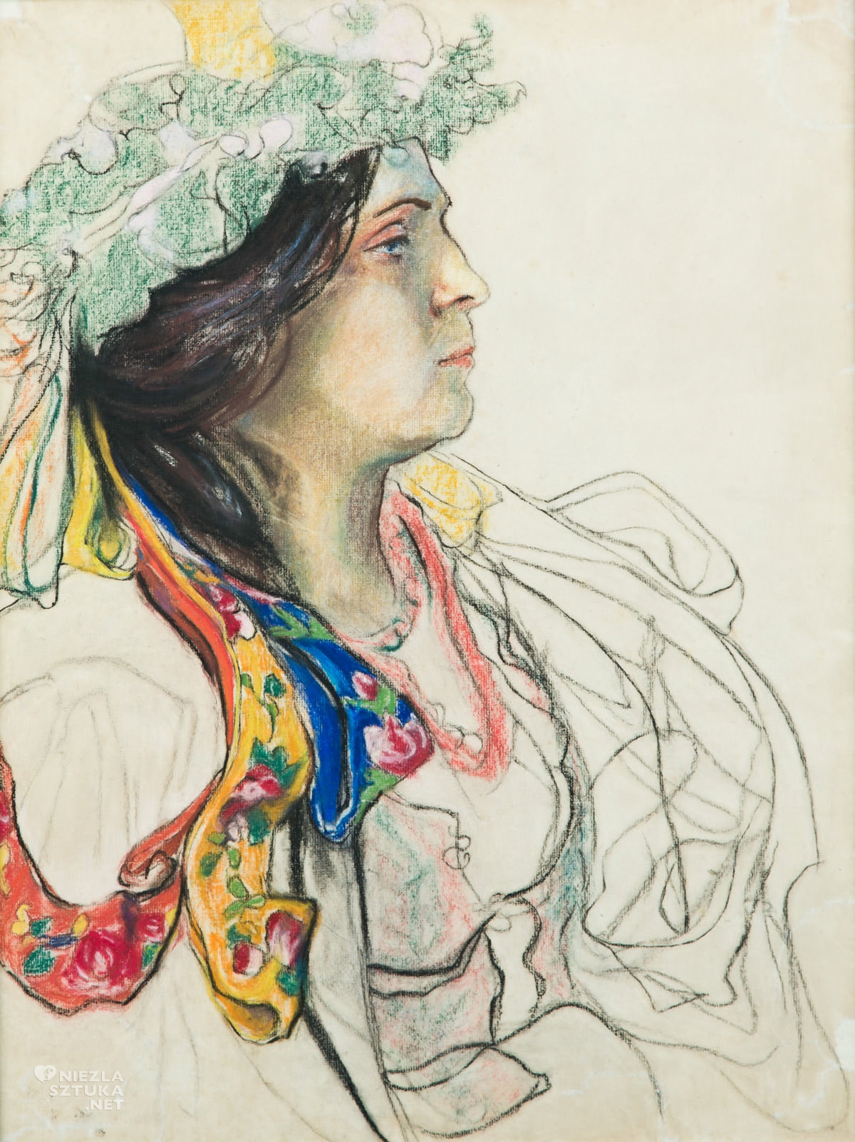 Stanisław Wyspiański, Wanda Siemaszkowa, portret, sztuka polska, Wesele dramat, Niezła sztuka