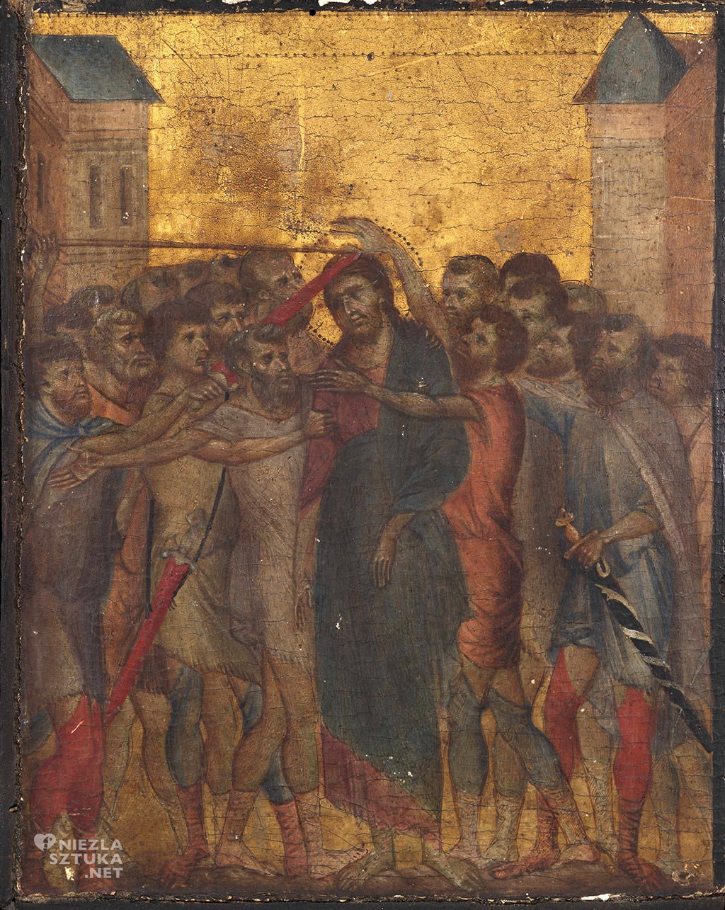 Cimabue, Chrystus ośmieszony, Naigrywanie z Chrystusa, Niezła sztuka