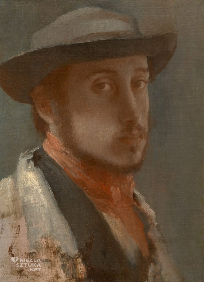Edgar Degas, Autoportret w kapeluszu, Niezła sztuka