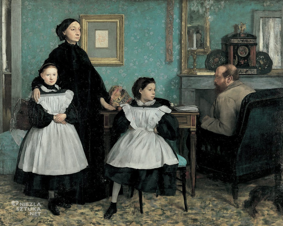 Edgar Degas, Rodzina Bellellich, portret, Niezła sztuka