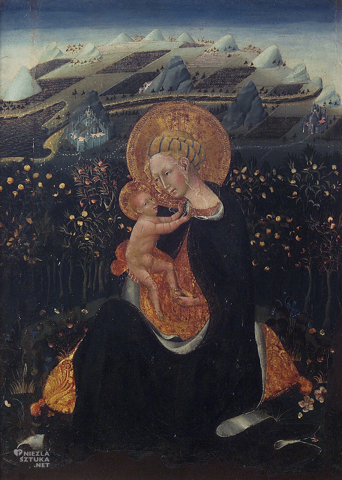 Giovanni di Paolo, Madonna Pokory, Pinacoteca Nazionale, Bolonia, Niezła sztuka