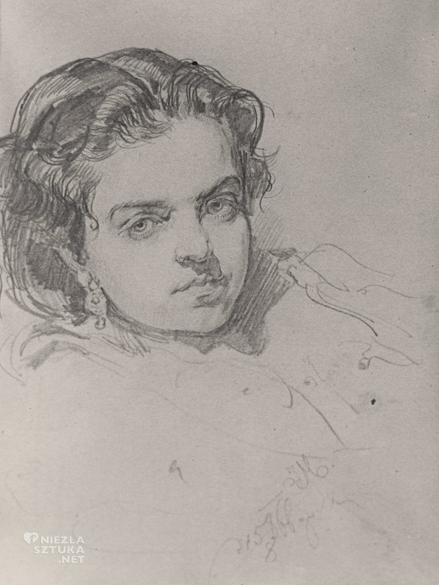 Jan Matejko żona, Teodora Giebułtowska, sztuka polska, Niezła sztuka