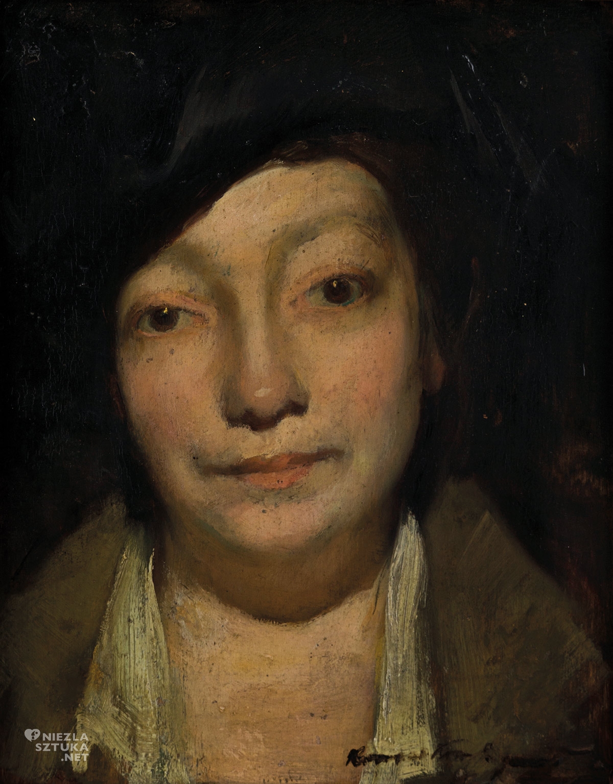 Konrad Krzyżanowski, Michalina Krzyżanowska, Portret żony, Muzeum Górnośląskie w Bytomiu, Niezła sztuka