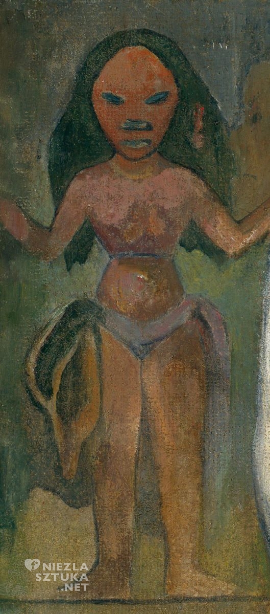 Paul Gauguin, Merahi metua no Tehamana, Tahiti, detal, Niezła Sztuka