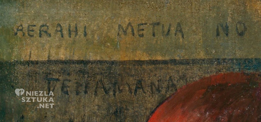 Paul Gauguin, Merahi metua no Tehamana, Tahiti, detal, Niezła Sztuka