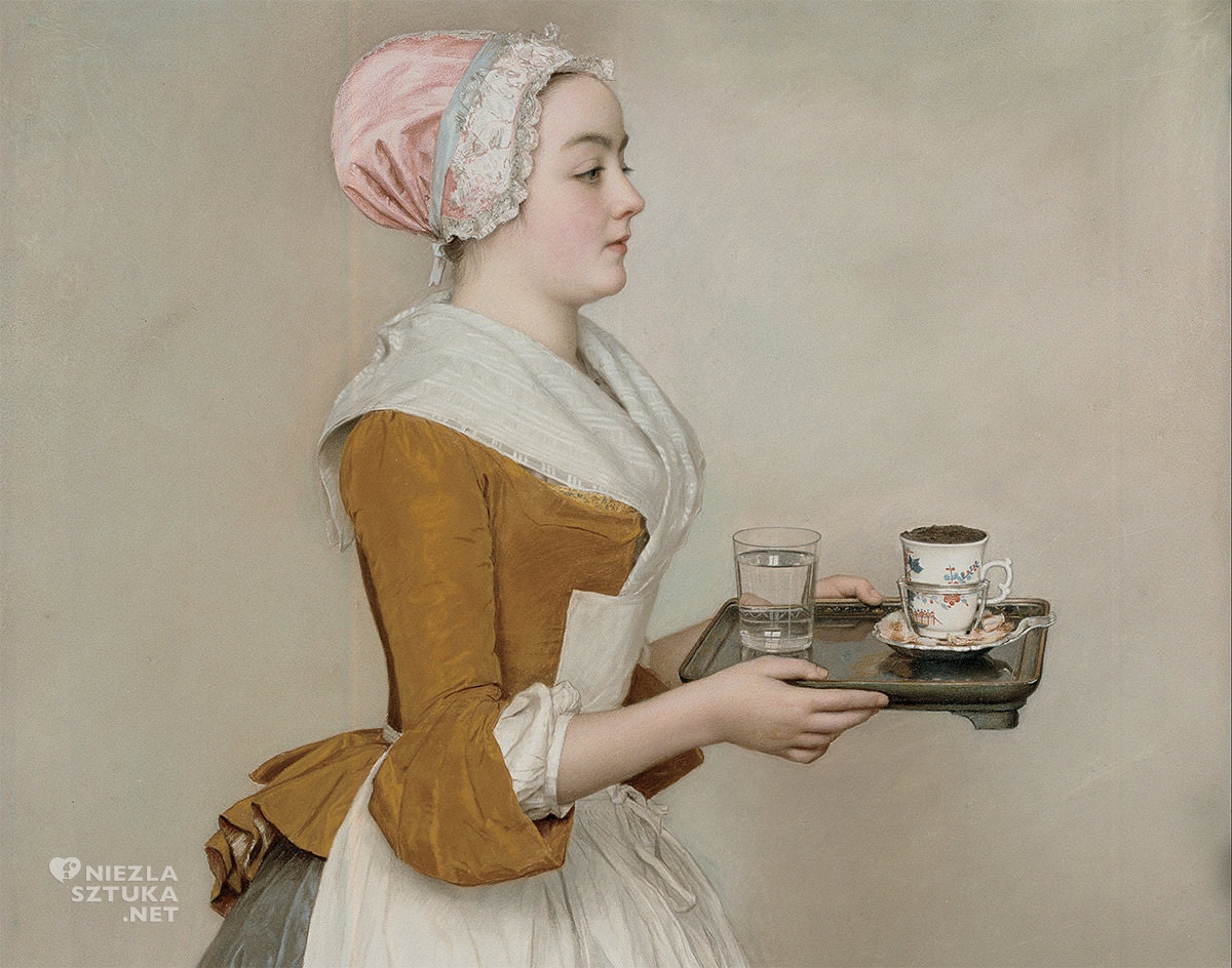 Jean-Étienne Liotard, Czekoladziarka, Gemäldegalerie Alte Meister, Drezno, Niezła sztuka