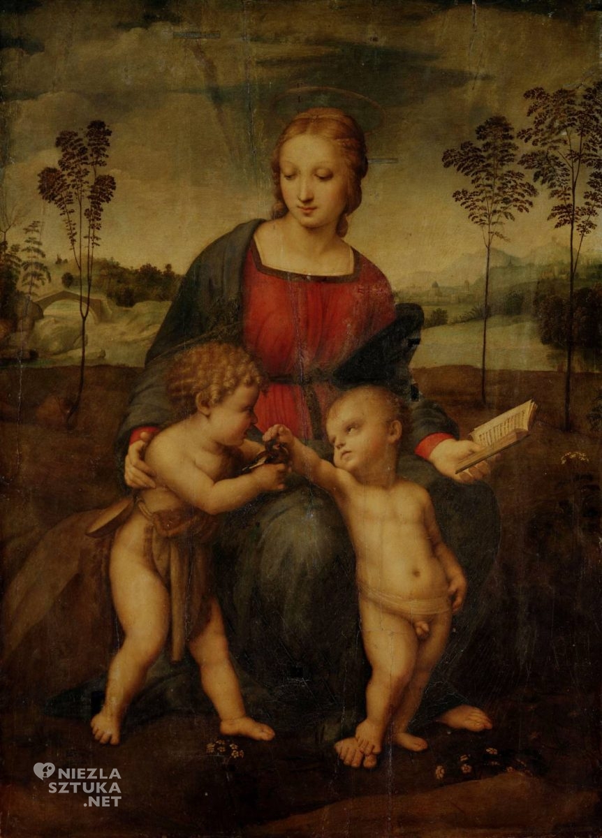 Rafael Santi, Madonna ze szczygłem, malarstwo religijne, sztuka włoska, renesans, Niezła Sztuka