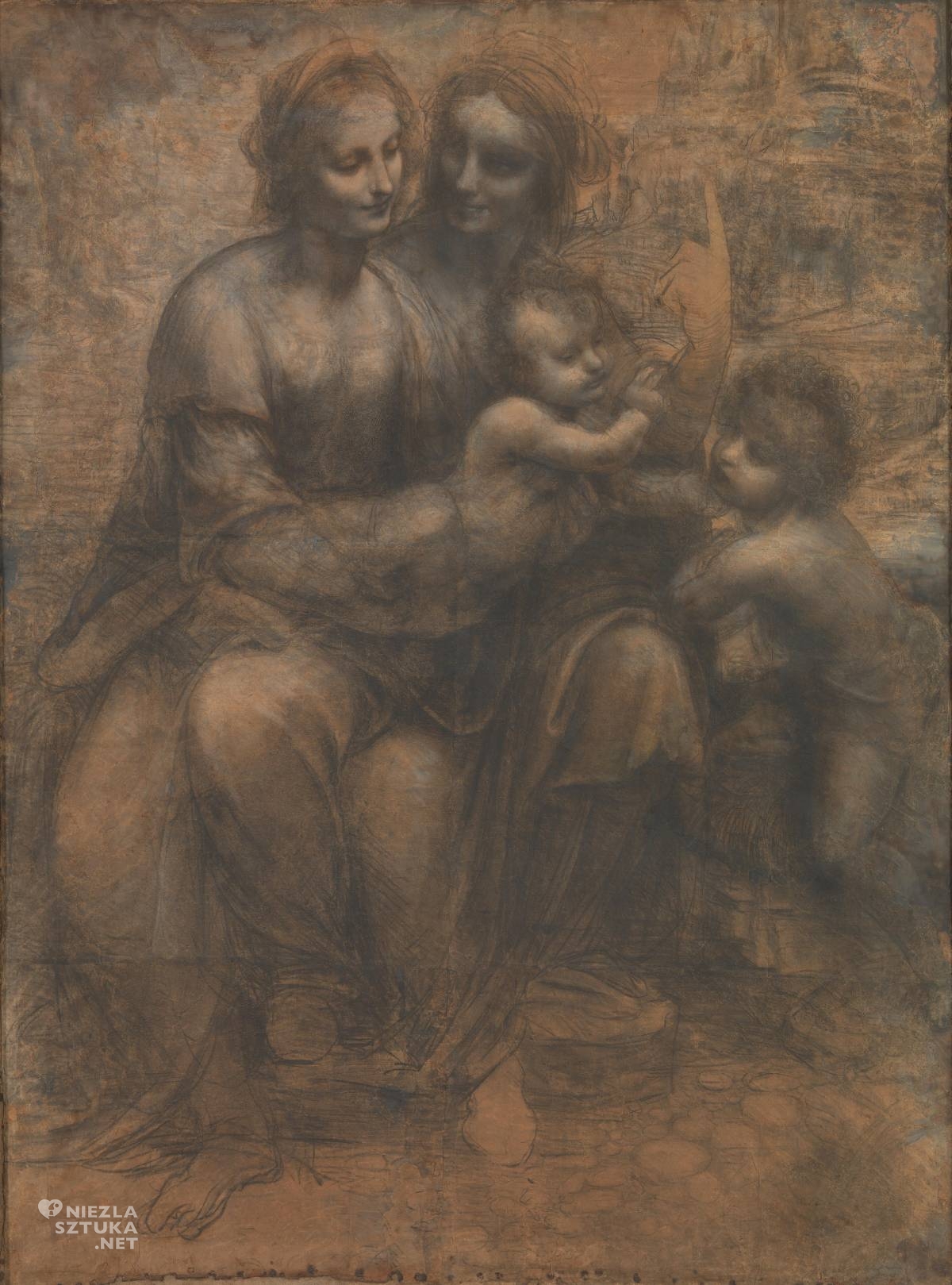 Leonardo da Vinci, Madonna z dzieciątkiem i św. Anną, Niezła sztuka