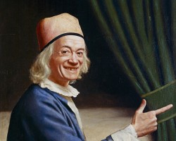 Jean-Étienne Liotard, Autoportret z uśmiechem, malarz szwajcarski, sztuka europejska, Niezła Sztuka