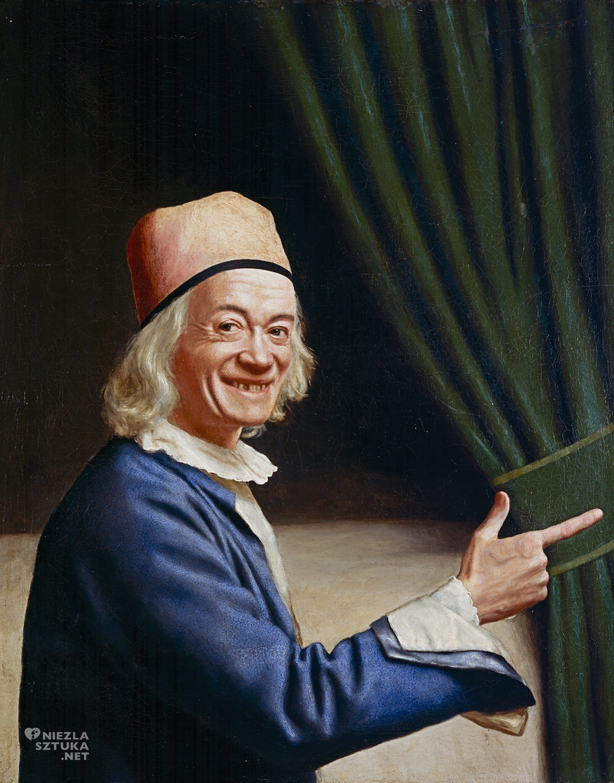 Jean-Étienne Liotard, Autoportret z uśmiechem, malarz szwajcarski, sztuka europejska, Niezła Sztuka