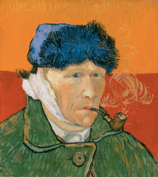 Vincent van Gogh, Autoportret z zabandażowanym uchem i fajką, malarstwo europejskie, sztuka europejska, Niezła Sztuka
