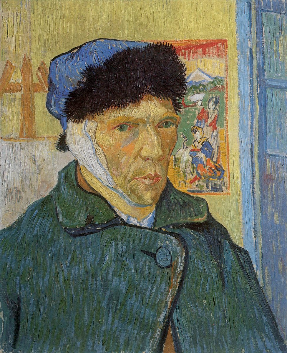 Vincent van Gogh, Autoportret z zabandażowanym uchem, autoportret artysty, Niezła Sztuka