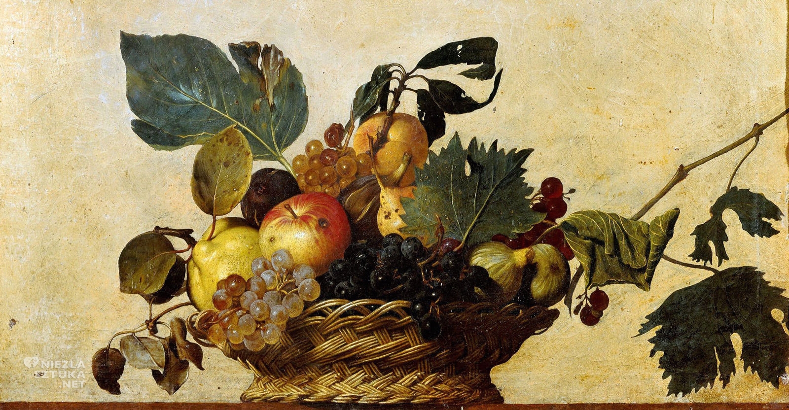Caravaggio, Kosz z owocami, martwa natura, Niezła Sztuka