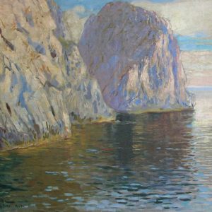 Feliks Michał Wygrzywalski, Krajobraz z Capri, sztuka polska, malarstwo polskie, Niezła sztuka