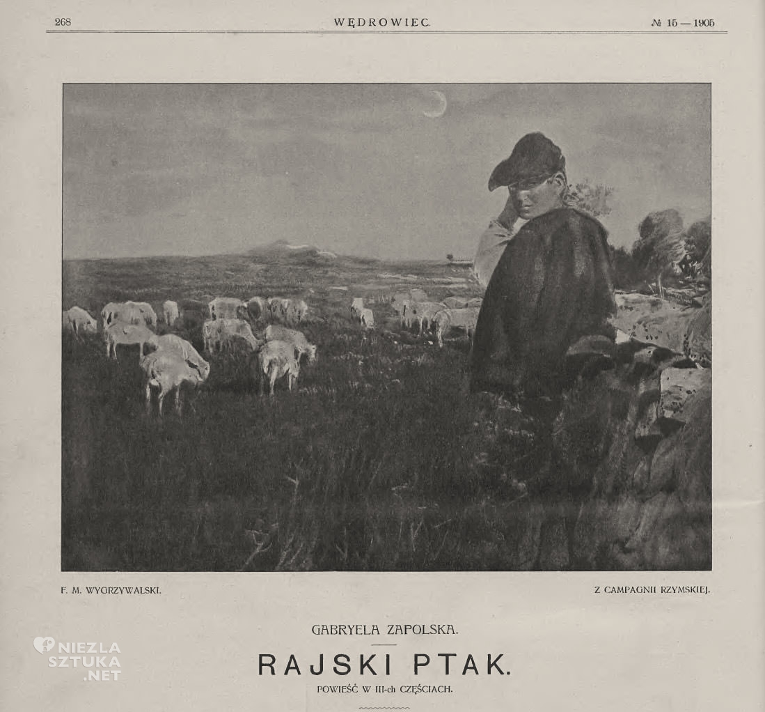 Feliks Michał Wygrzywalski, Wędrowiec tygodnik ilustrowany, czasopismo, ilustracja, malarz polski, sztuka polska, Niezła sztuka