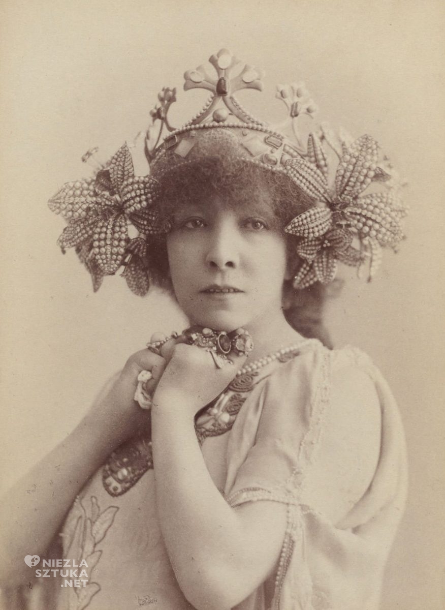 Sarah Bernhardt, La Princesse Lointaine, aktorka, muza, kobiety w sztuce, fotografia, Niezła Sztuka