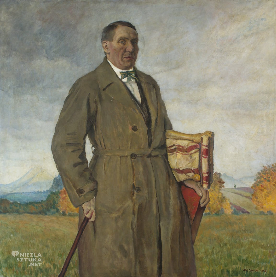 Władysław Jarocki, Portret Stanisława Kamockiego, sztuka polska, malarstwo polskie, Niezła Sztuka