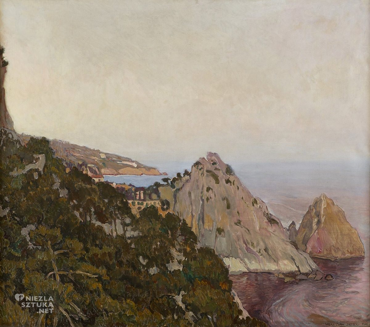 Władysław Jarocki, Wybrzeże krymskie, Krym, Ukraina, sztuka polska, malarstwo polskie, Niezła Sztuka