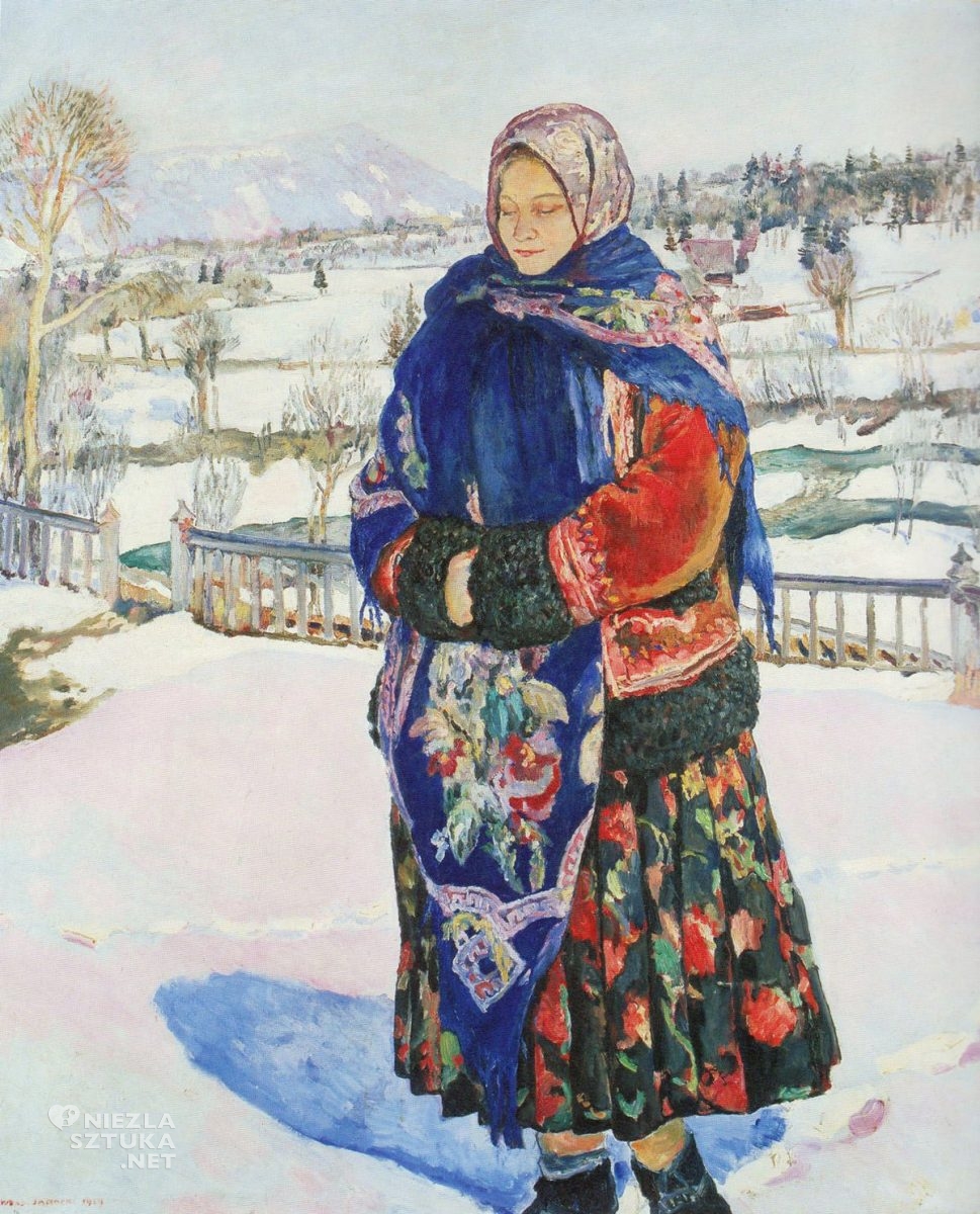 Władysław Jarocki, Zimowe słońce, zima, góry, malarstwo polskie, sztuka polska, Niezła Sztuka