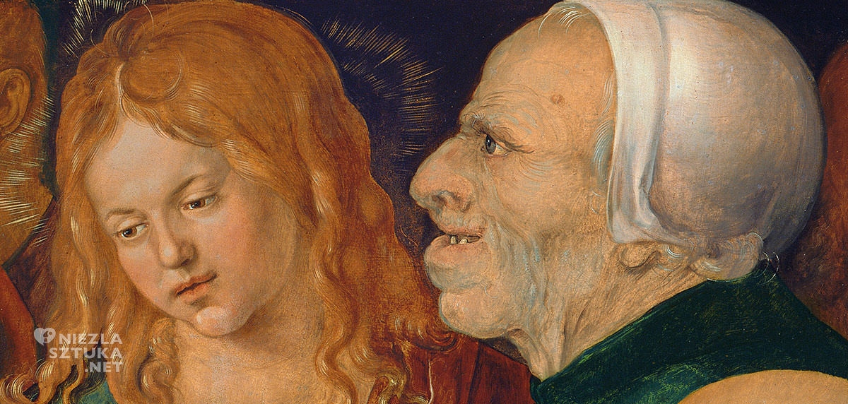 Albrecht Dürer, Chrystus wśród uczonych w Piśmie, sztuka niemiecka, motywy religijne, detal, Niezła Sztuka
