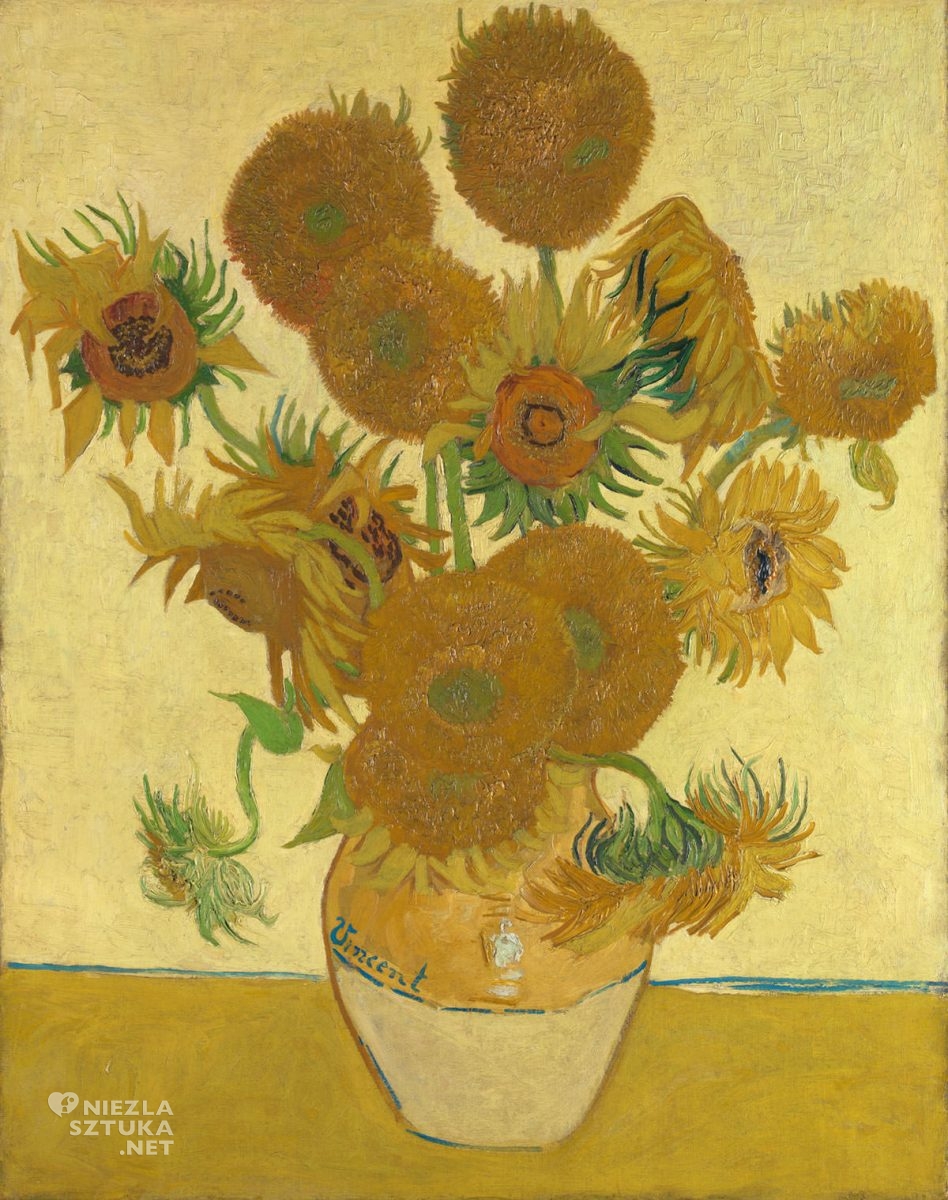 Vincent van Gogh, van Gogh słoneczniki, słoneczniki, National Gallery Londyn, malarstwo holenderskie, Niezła sztuka
