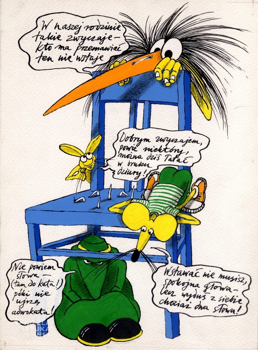 Andrzej Dudziński, W naszej rodzinie, ilustracja, Niezła Sztuka