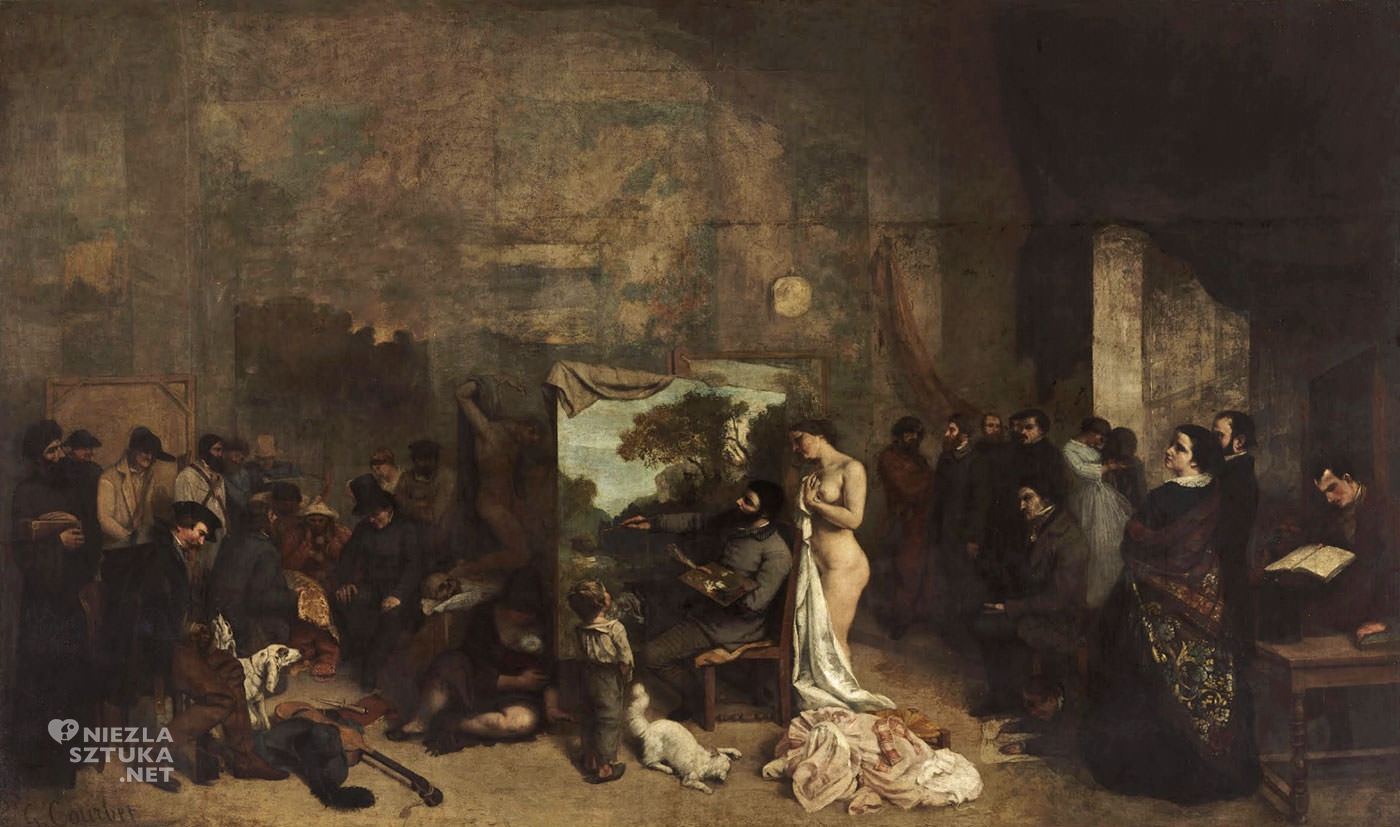 Gustave Courbet, Pracownia artysty, Musée d’Orsay, Paryż, Niezła sztuka