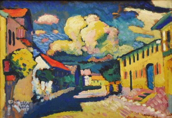Wassily Kandinsky, Wiejska ulica w Murnau, sztuka rosyjska, XX wiek, Niezła Sztuka