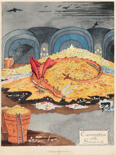 Tolkien, Hobbit, Śródziemie, literatura, ilustracja, Niezła Sztuka