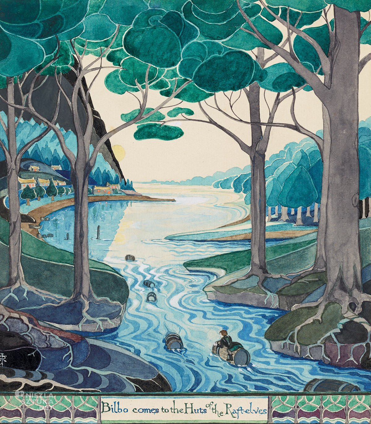 Tolkien, Hobbit, ilustracja, książka, Niezła Sztuka