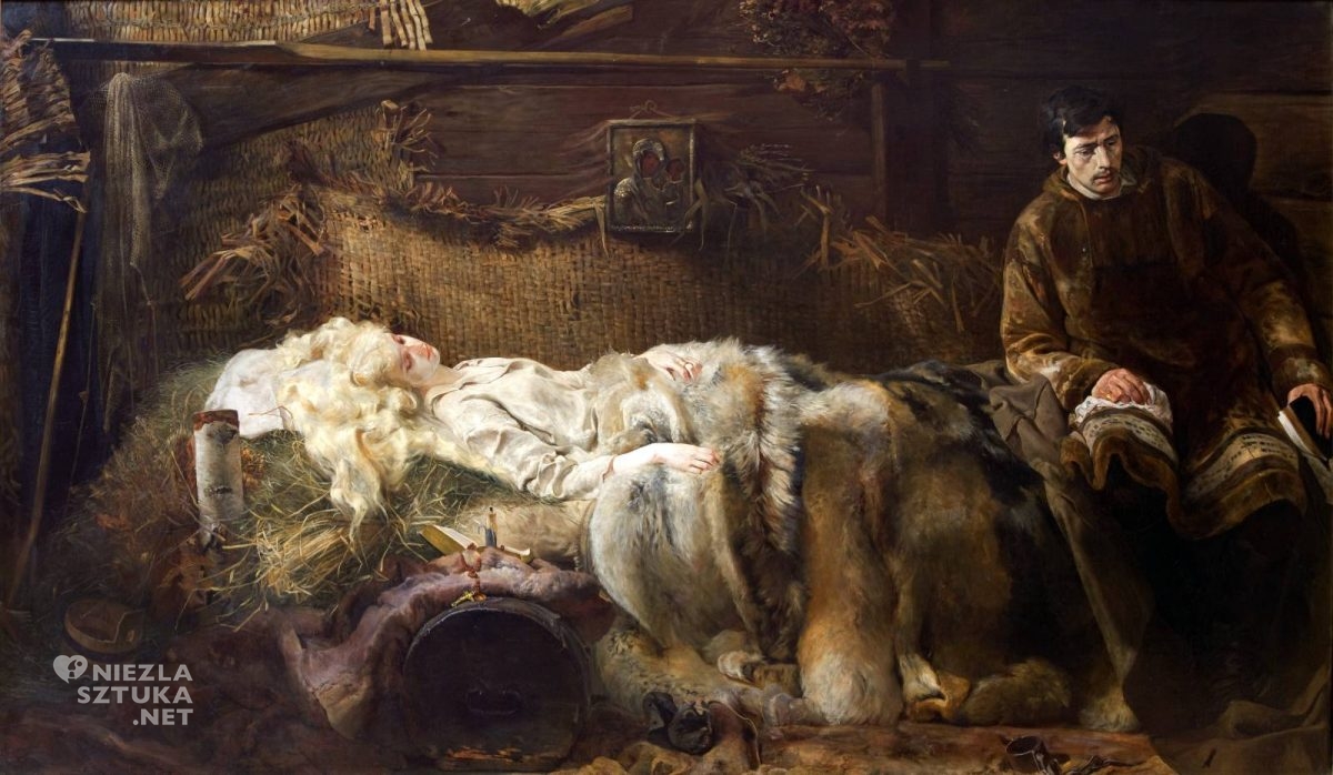 Jacek Malczewski, Anhelli w malarstwie, Śmierć Ellenai, sztuka polska, malarstwo polskie, Muzeum Narodowe w Krakowie, Niezła sztuka