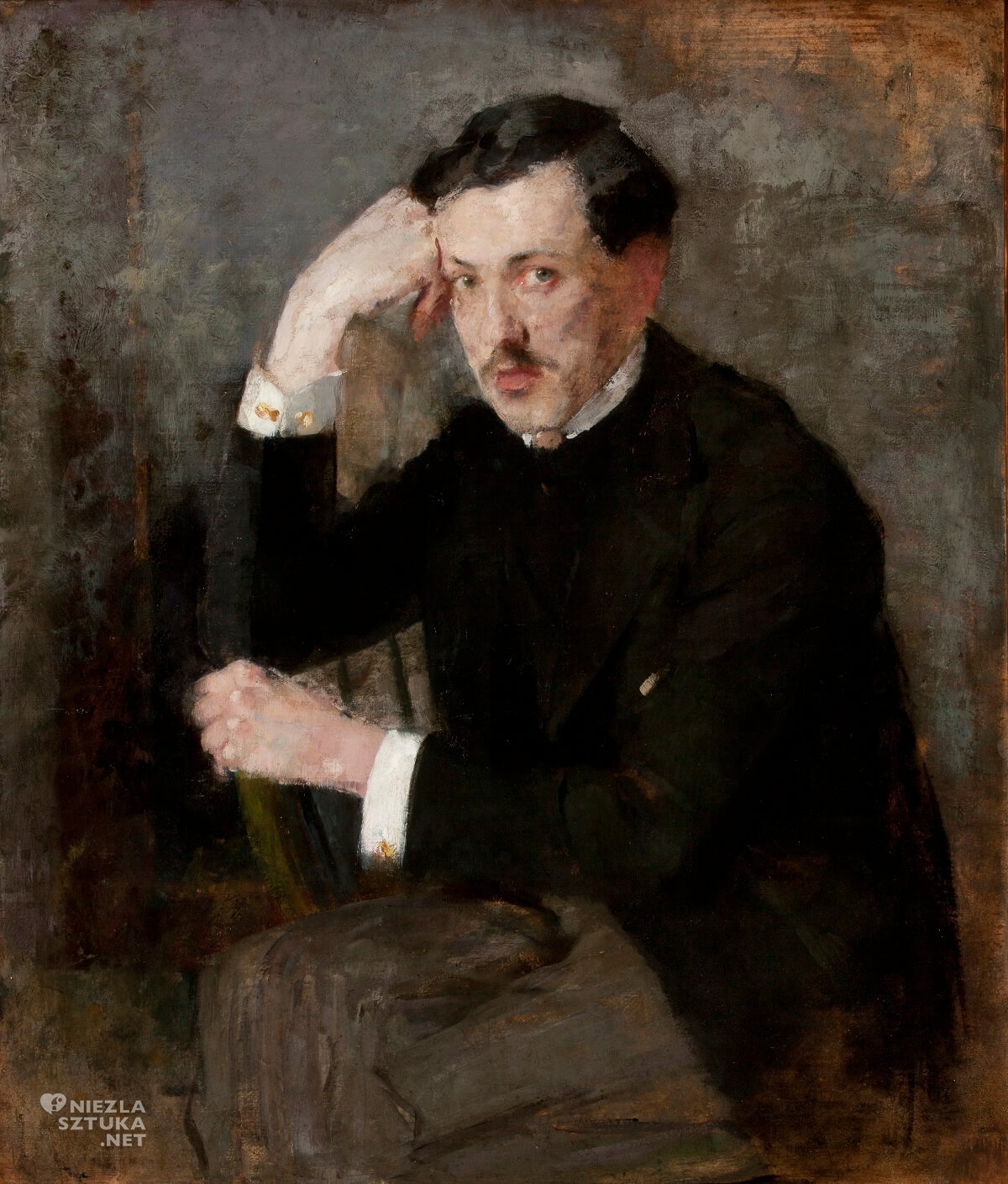 Olga Boznańska, portret Józefa Czajkowskiego, Polacy w Monachium, sztuka polska, Niezła Sztuka