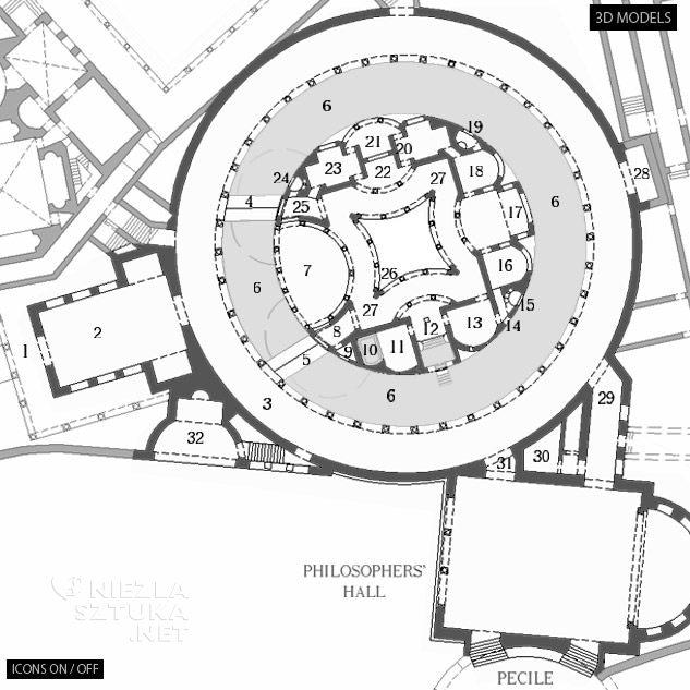 Willa Hadriana Tivoli, Włochy sztuka, Włochy zabytki, architektura, Niezła sztuka