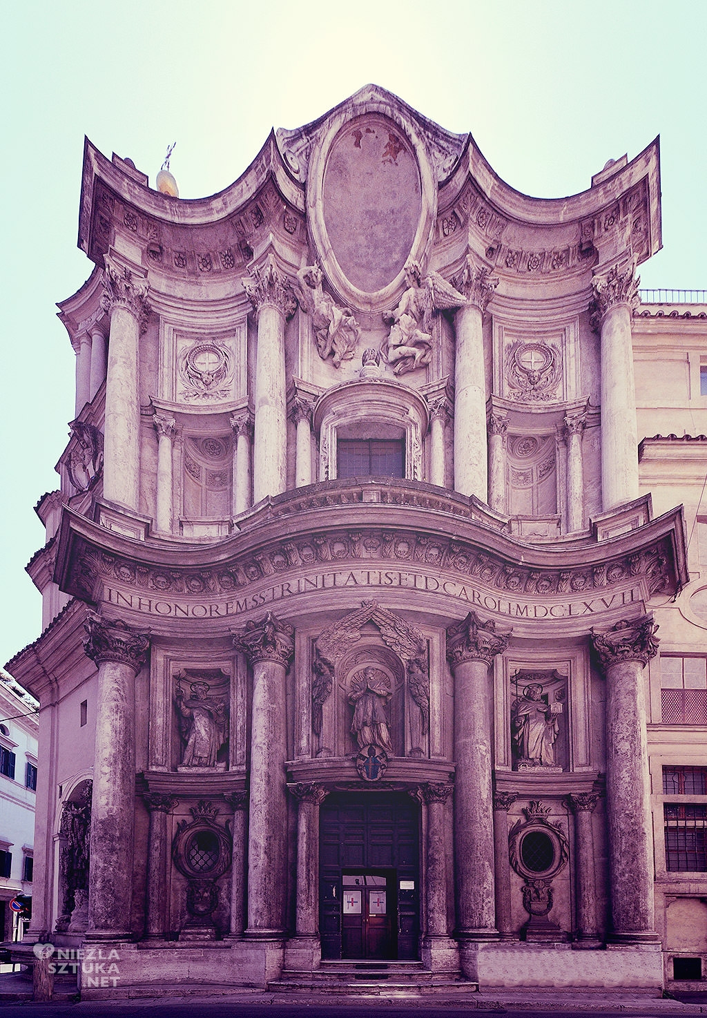 Kościół San Carlo alle Quattro Fontane, Rzym, Włochy sztuka, Włochy zabytki, architektura, Niezła sztuka