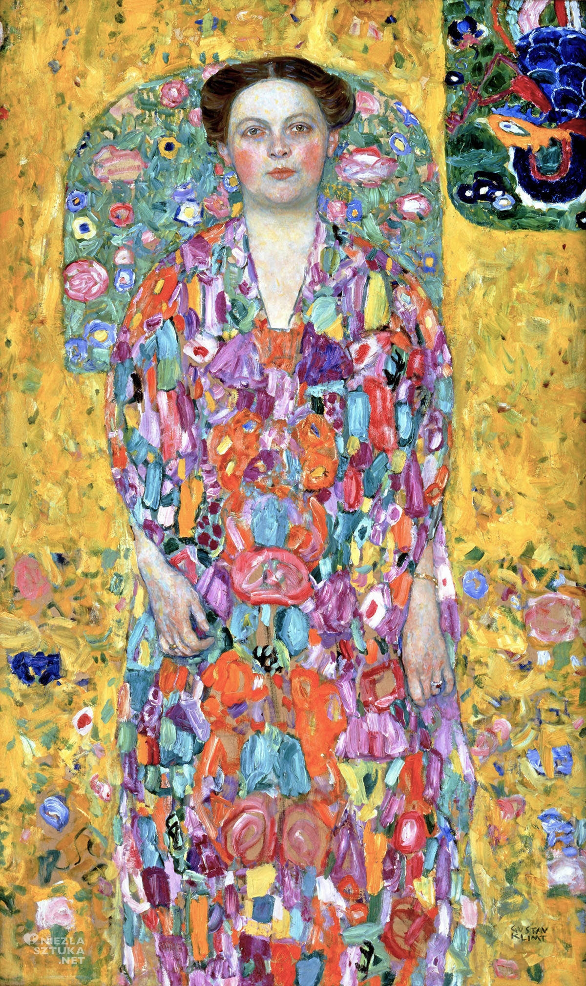 Gustav Klimt, Portret Eugenii Primavesi, sztuka austriacka, secesja, Niezła Sztuka