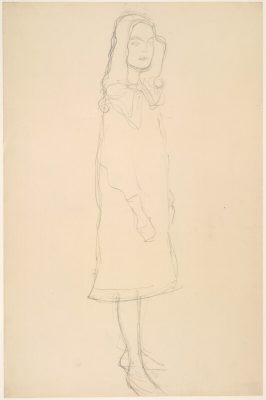 Gustav Klimt, szkic, dziewczynka, Mäda Primavesi, Niezła Sztuka