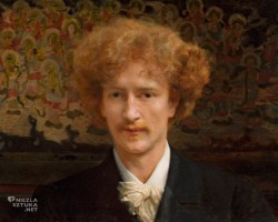 Lawrence Alma-Tadema, Portret Ignacego Jana Paderewskiego, muzyk, sztuka polska, malarstwo angielskie, Niezła Sztuka