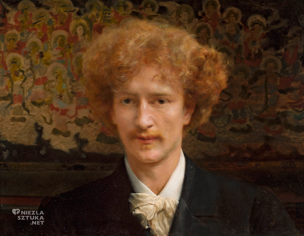 Lawrence Alma-Tadema, Portret Ignacego Jana Paderewskiego, muzyk, sztuka polska, malarstwo angielskie, Niezła Sztuka